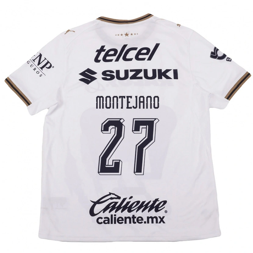 Danxen Homem Camisola Emanuel Montejano #27 Branco Preto Marrom Alternativa 2026/27 Camisa Brasil