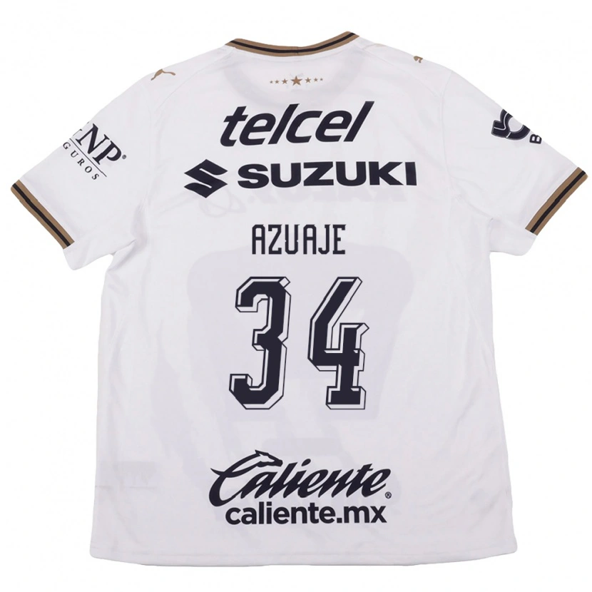 Danxen Homem Camisola Ángel Azuaje #34 Branco Preto Marrom Alternativa 2026/27 Camisa Brasil