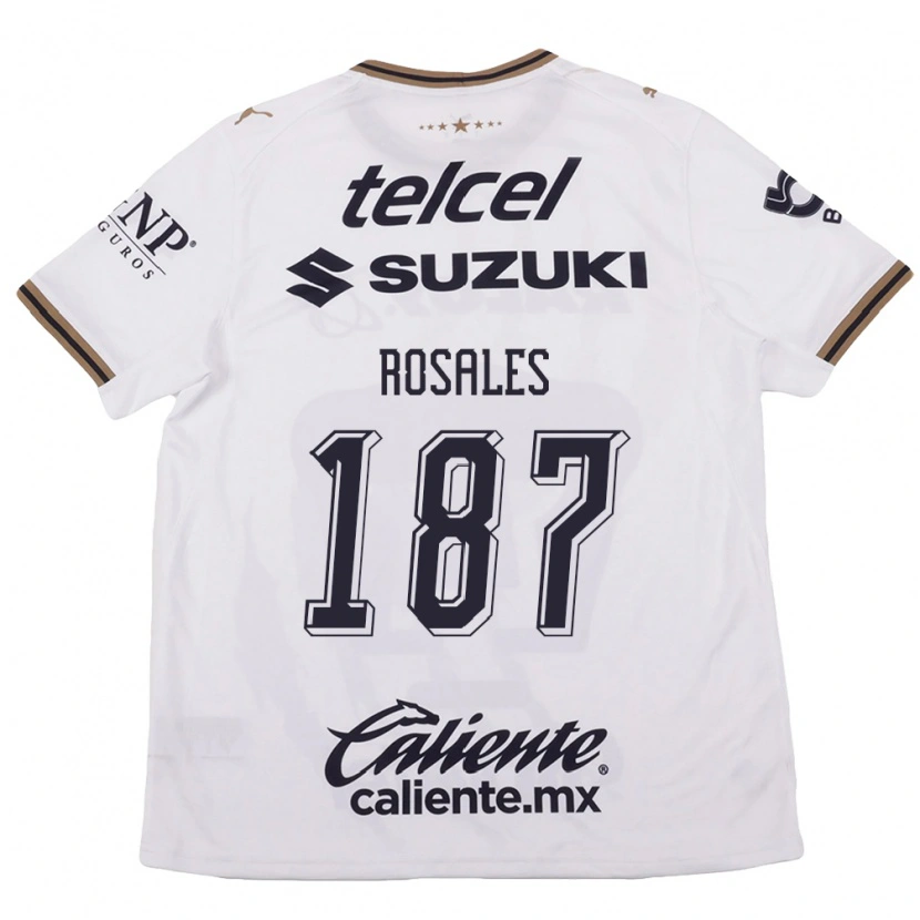 Danxen Homem Camisola Alonso Rosales #187 Branco Preto Marrom Alternativa 2026/27 Camisa Brasil