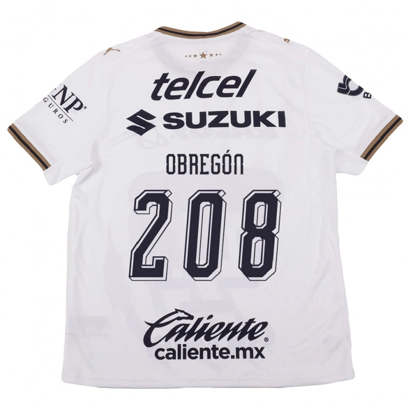 Danxen Homem Camisola Jaime Obregón #208 Branco Preto Marrom Alternativa 2026/27 Camisa Brasil