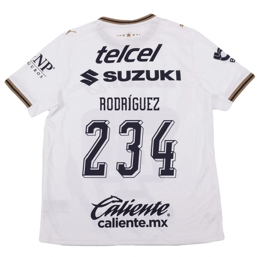 Danxen Homem Camisola Axel Rodríguez #234 Branco Preto Marrom Alternativa 2026/27 Camisa Brasil