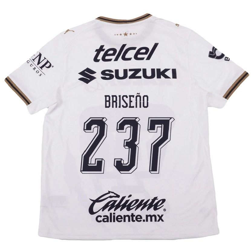 Danxen Homem Camisola Juan Briseño #237 Branco Preto Marrom Alternativa 2026/27 Camisa Brasil