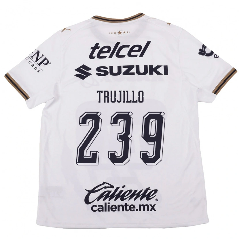 Danxen Homem Camisola Axel Trujillo #239 Branco Preto Marrom Alternativa 2026/27 Camisa Brasil