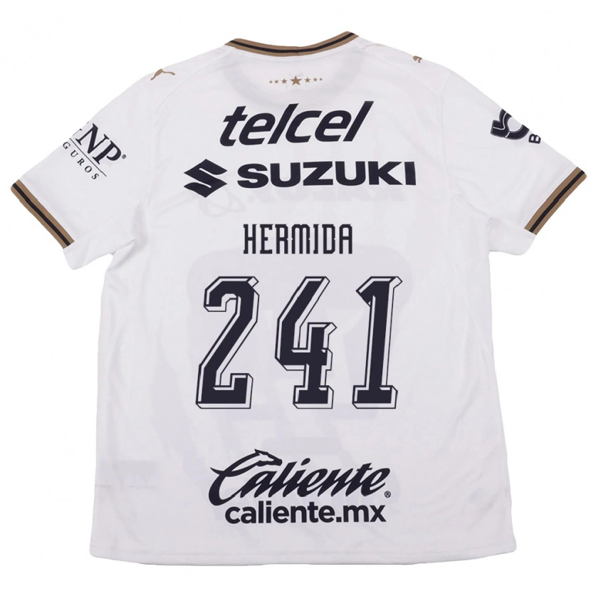 Danxen Homem Camisola Emiliano Hermida #241 Branco Preto Marrom Alternativa 2026/27 Camisa Brasil