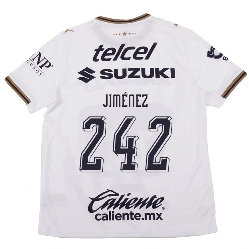 Danxen Homem Camisola Axel Jiménez #242 Branco Preto Marrom Alternativa 2026/27 Camisa Brasil