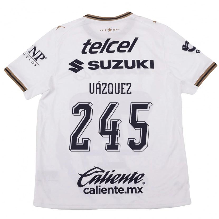 Danxen Homem Camisola Austin Vázquez #245 Branco Preto Marrom Alternativa 2026/27 Camisa Brasil
