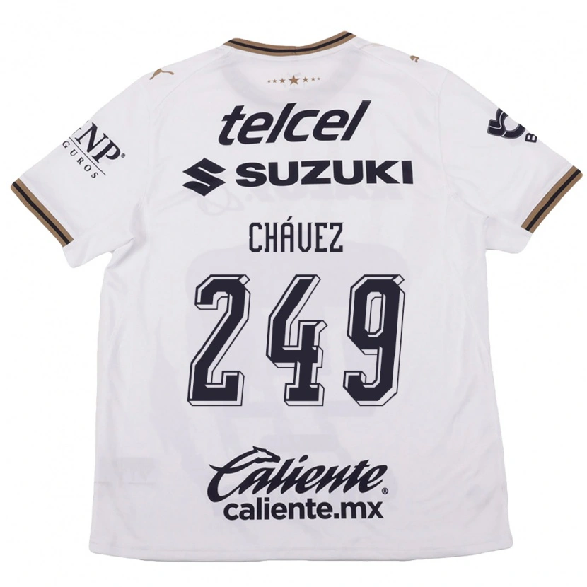 Danxen Homem Camisola José Chávez #249 Branco Preto Marrom Alternativa 2026/27 Camisa Brasil