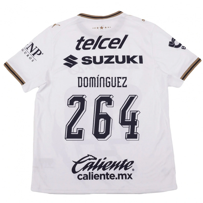 Danxen Homem Camisola Gerardo Domínguez #264 Branco Preto Marrom Alternativa 2026/27 Camisa Brasil