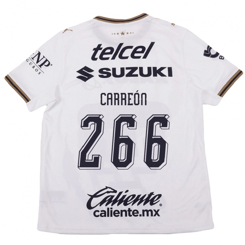 Danxen Homem Camisola Rogelio Carreón #266 Branco Preto Marrom Alternativa 2026/27 Camisa Brasil