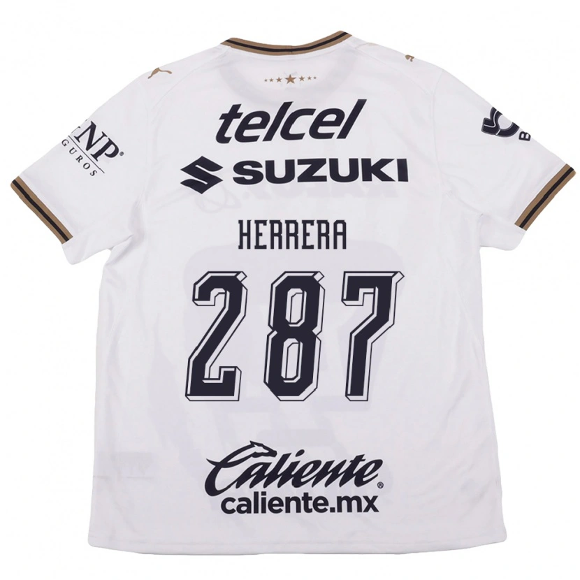 Danxen Homem Camisola Sebastián Herrera #287 Branco Preto Marrom Alternativa 2026/27 Camisa Brasil