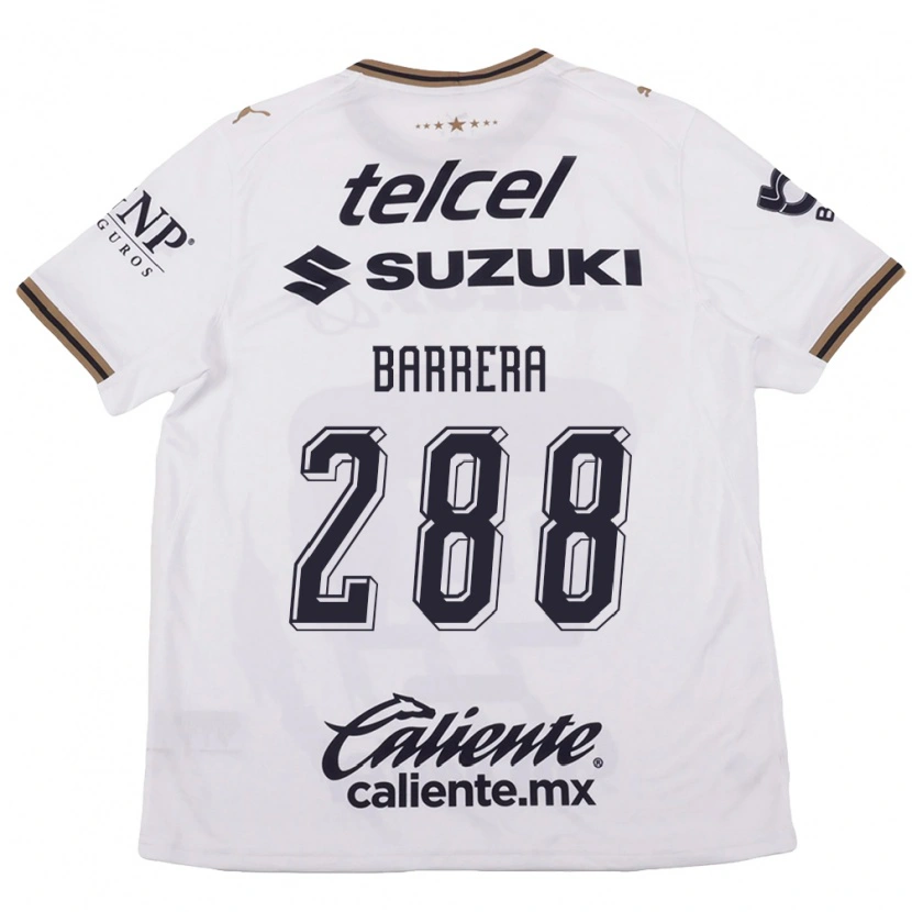 Danxen Homem Camisola Diego Barrera #288 Branco Preto Marrom Alternativa 2026/27 Camisa Brasil