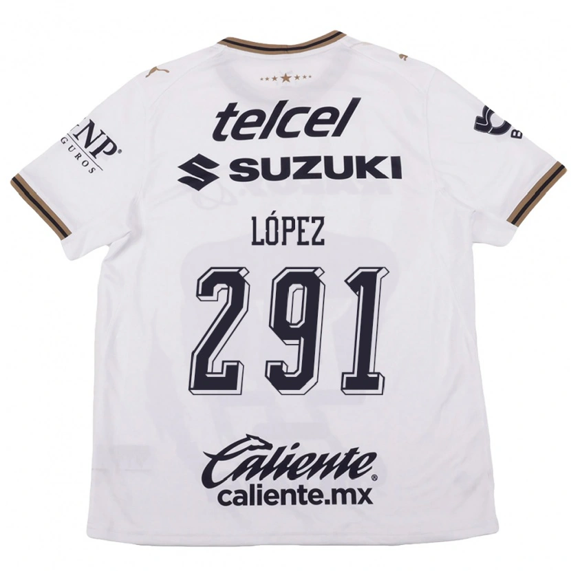Danxen Homem Camisola Javier López #291 Branco Preto Marrom Alternativa 2026/27 Camisa Brasil