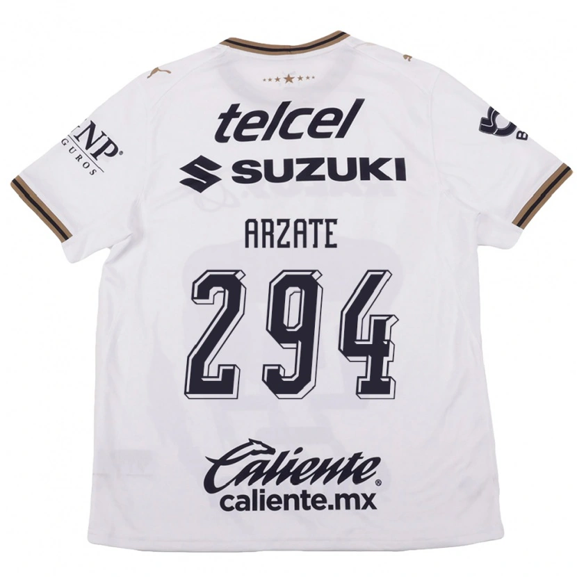 Danxen Homem Camisola Aarón Arzate #294 Branco Preto Marrom Alternativa 2026/27 Camisa Brasil
