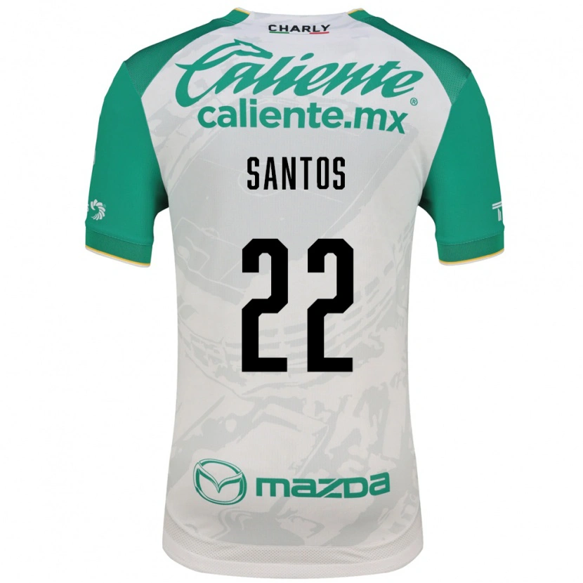 Danxen Homem Camisola Sebastián Santos #22 Verde Claro Branco Alternativa 2026/27 Camisa Brasil