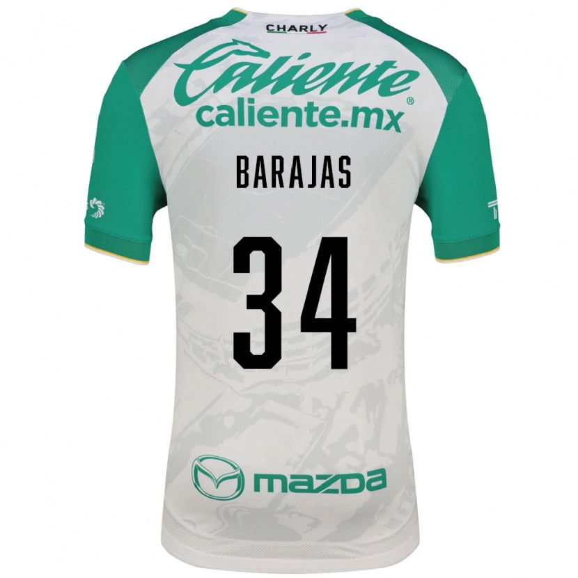 Danxen Homem Camisola Víctor Barajas #34 Verde Claro Branco Alternativa 2026/27 Camisa Brasil