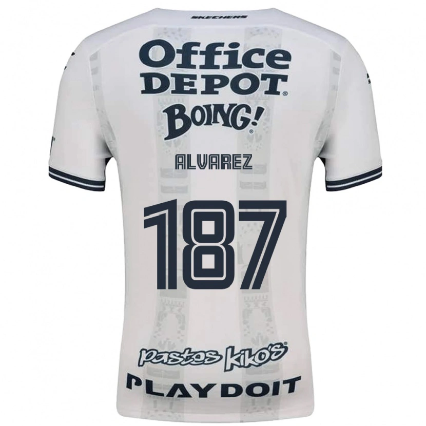Danxen Homem Camisola Gael Álvarez #187 Vermelho Branco Preto Alternativa 2026/27 Camisa Brasil