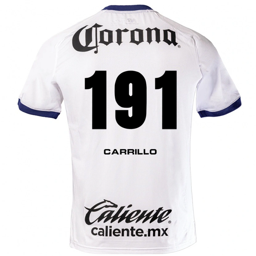 Danxen Homem Camisola Carlos Carrillo #191 Branco Azul Preto Alternativa 2026/27 Camisa Brasil