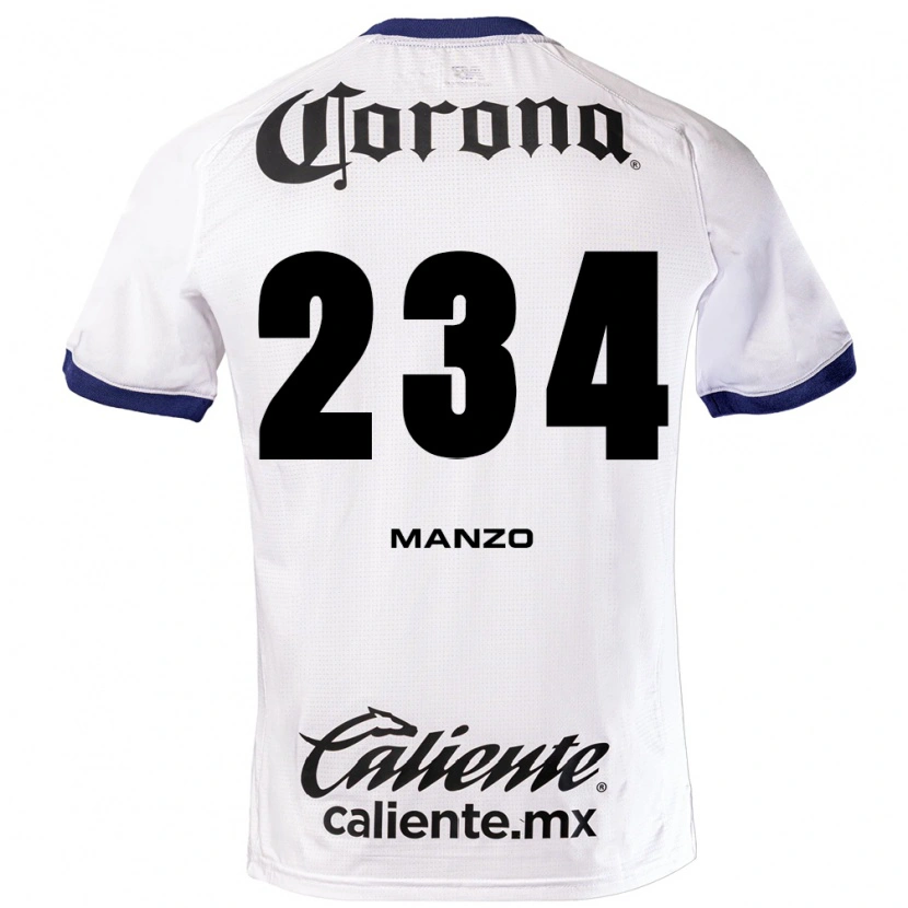 Danxen Homem Camisola Sergio Manzo #234 Branco Azul Preto Alternativa 2026/27 Camisa Brasil