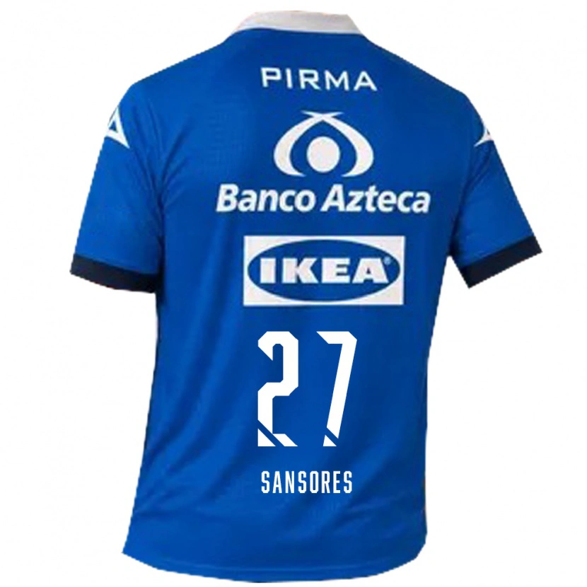 Danxen Homem Camisola Miguel Sansores #27 Azul Branco Alternativa 2026/27 Camisa Brasil
