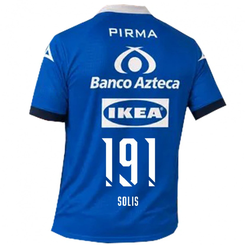 Danxen Homem Camisola César Solís #191 Azul Branco Alternativa 2026/27 Camisa Brasil