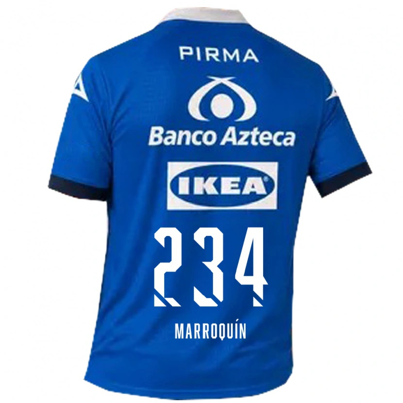 Danxen Homem Camisola Luis Marroquín #234 Azul Branco Alternativa 2026/27 Camisa Brasil