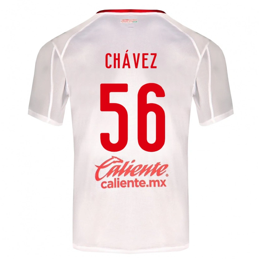 Danxen Homem Camisola Ángel Chávez #56 Branco Verde Vermelho Alternativa 2026/27 Camisa Brasil