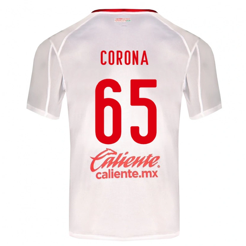 Danxen Homem Camisola Carlos Corona #65 Branco Verde Vermelho Alternativa 2026/27 Camisa Brasil