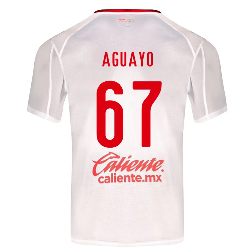 Danxen Homem Camisola Sergio Aguayo #67 Branco Verde Vermelho Alternativa 2026/27 Camisa Brasil