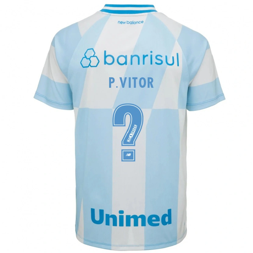 Danxen Homem Camisola Pedro Vitor #0 Azul Claro Branco Alternativa 2026/27 Camisa Brasil
