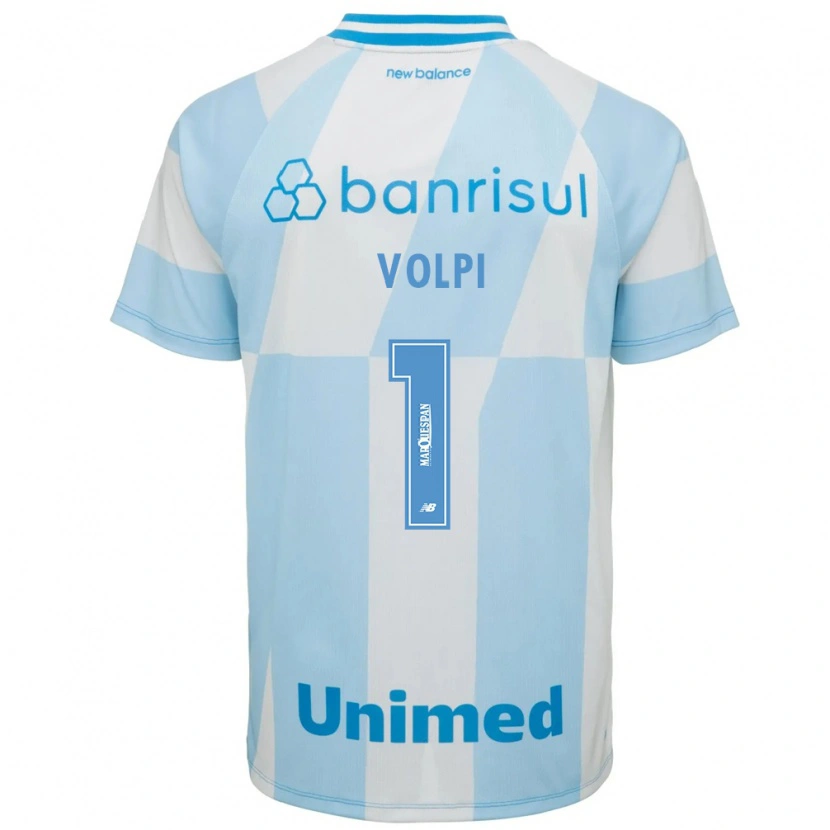 Danxen Homem Camisola Tiago Volpi #1 Azul Claro Branco Alternativa 2026/27 Camisa Brasil