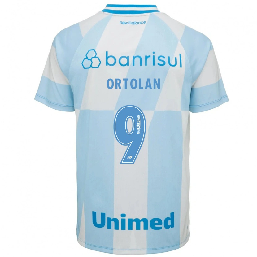 Danxen Homem Camisola Dani Ortolan #9 Azul Claro Branco Alternativa 2026/27 Camisa Brasil
