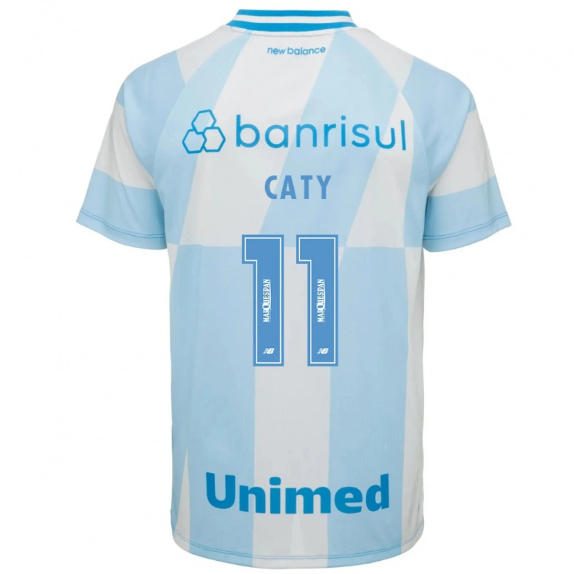Danxen Homem Camisola Caty #11 Azul Claro Branco Alternativa 2026/27 Camisa Brasil