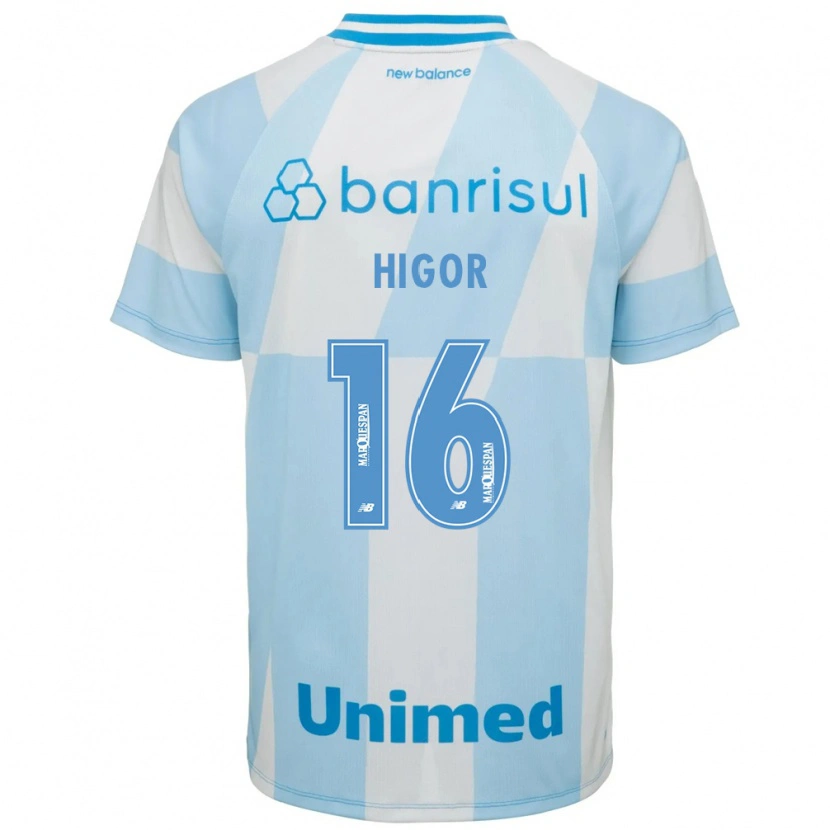 Danxen Homem Camisola Higor Sousa E Silva #16 Azul Claro Branco Alternativa 2026/27 Camisa Brasil