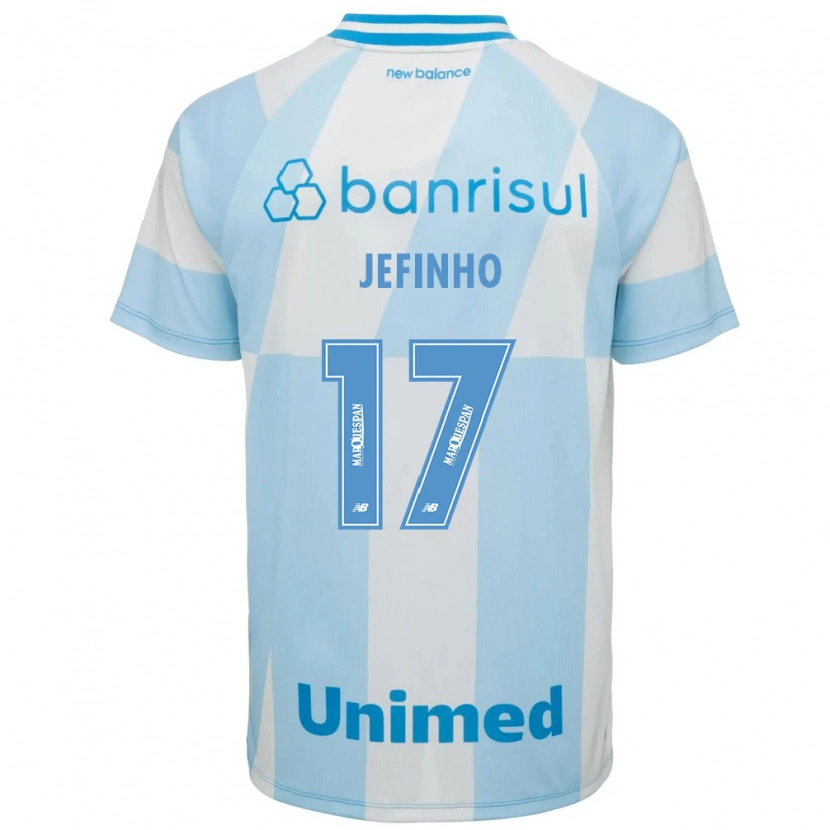 Danxen Homem Camisola Jefinho #17 Azul Claro Branco Alternativa 2026/27 Camisa Brasil