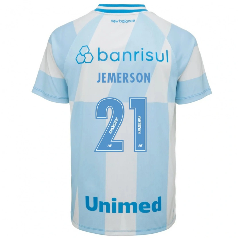Danxen Homem Camisola Jemerson #21 Azul Claro Branco Alternativa 2026/27 Camisa Brasil