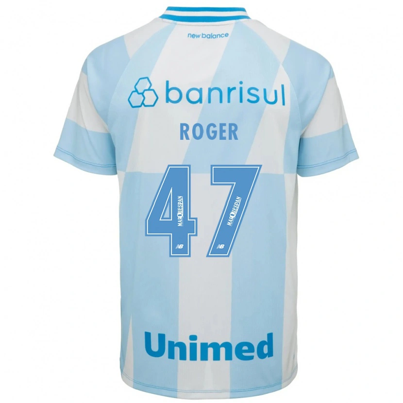 Danxen Homem Camisola Roger Dias Fernandes #47 Azul Claro Branco Alternativa 2026/27 Camisa Brasil