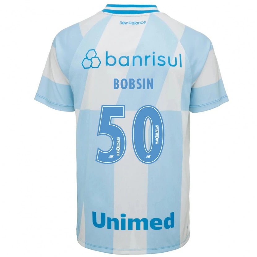 Danxen Homem Camisola Victor Bobsin #50 Azul Claro Branco Alternativa 2026/27 Camisa Brasil