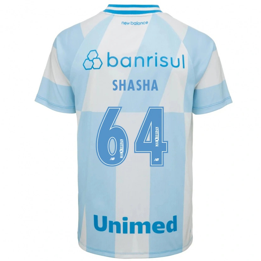 Danxen Homem Camisola Shashá #64 Azul Claro Branco Alternativa 2026/27 Camisa Brasil