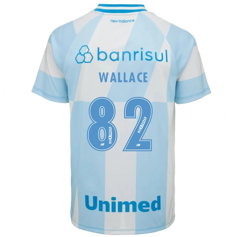 Danxen Homem Camisola Wallace Gomes Da Silva Dos Santos #82 Azul Claro Branco Alternativa 2026/27 Camisa Brasil