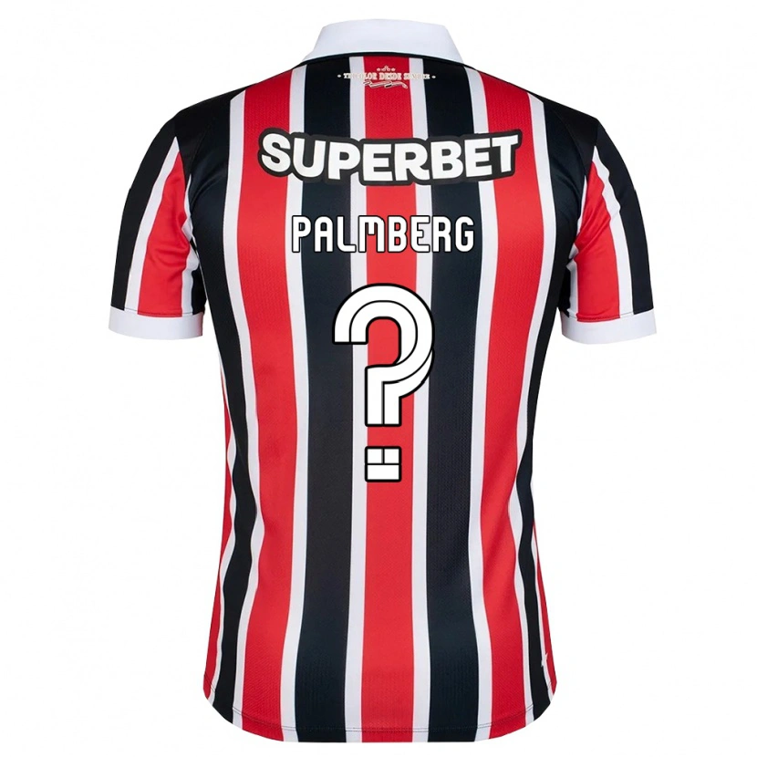 Danxen Homem Camisola Palmberg #0 Vermelho Branco Preto Alternativa 2026/27 Camisa Brasil