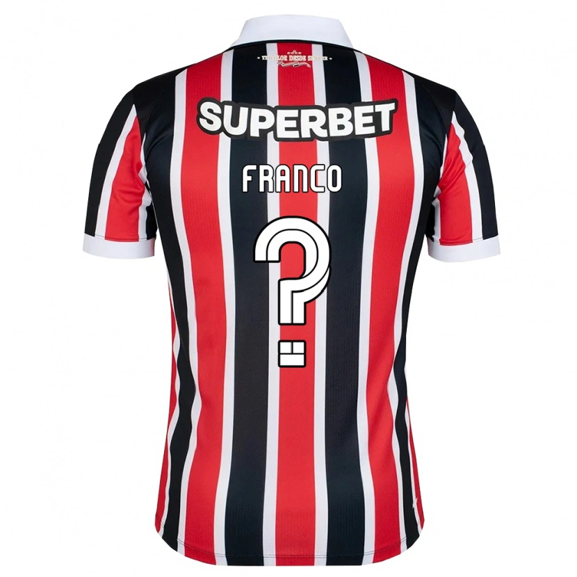 Danxen Homem Camisola Franco #0 Vermelho Branco Preto Alternativa 2026/27 Camisa Brasil