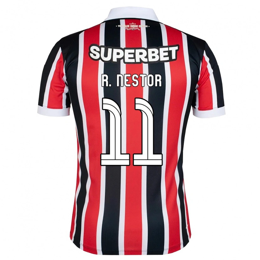 Danxen Homem Camisola Rodrigo Nestor #11 Vermelho Branco Preto Alternativa 2026/27 Camisa Brasil