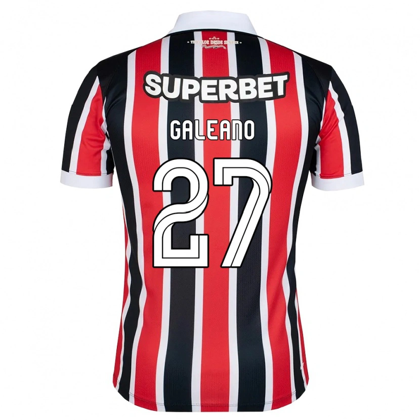 Danxen Homem Camisola Antonio Galeano #27 Vermelho Branco Preto Alternativa 2026/27 Camisa Brasil