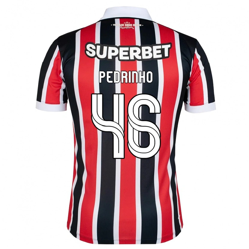 Danxen Homem Camisola Pedro Ferreira #46 Vermelho Branco Preto Alternativa 2026/27 Camisa Brasil