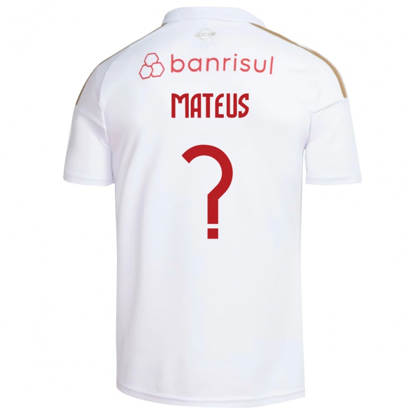 Danxen Homem Camisola Mateus #0 Branco Vermelho Alternativa 2026/27 Camisa Brasil