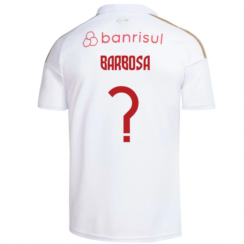 Danxen Homem Camisola Tiago Barbosa #0 Branco Vermelho Alternativa 2026/27 Camisa Brasil