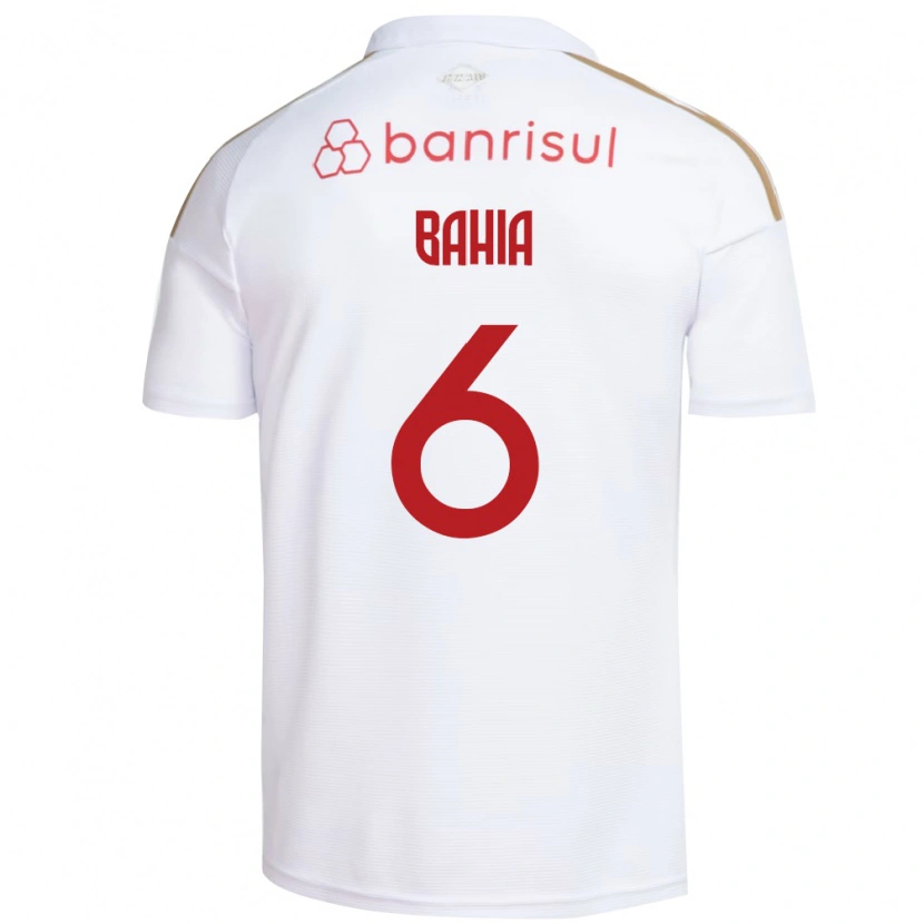 Danxen Homem Camisola Matheus Bahia #6 Branco Vermelho Alternativa 2026/27 Camisa Brasil
