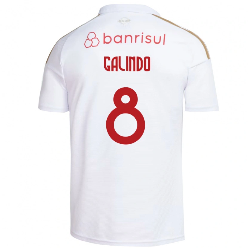 Danxen Homem Camisola João Galindo #8 Branco Vermelho Alternativa 2026/27 Camisa Brasil