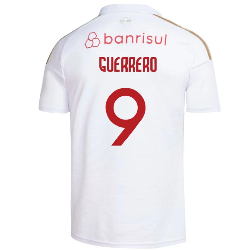 Danxen Homem Camisola Paolo Guerrero #9 Branco Vermelho Alternativa 2026/27 Camisa Brasil