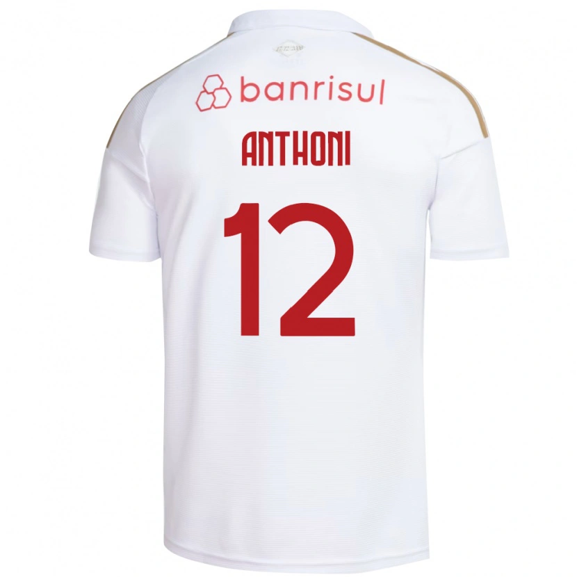 Danxen Homem Camisola Anthoni Spier Souza #12 Branco Vermelho Alternativa 2026/27 Camisa Brasil